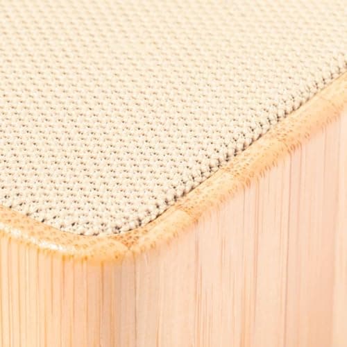 Sawfish Personalised Speaker Teoden Portable Bamboo Bluetooth Speaker, Rechargeable Battery, Micro USB Charging, Natural Wooden Cube Speaker — view 5