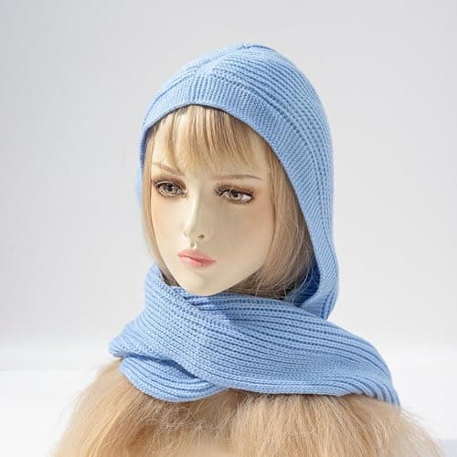 Flight Attendant Uniform Scarf, Fluffy Wool Navy Blue Professional, Corporate Shawl Wrap for Business Travel and Autumn Conferences, Career Accessory Gift — view 2