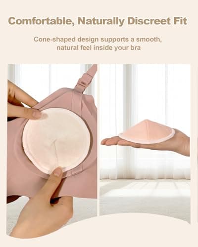 Oiomniv Reusable Breast Pads, 14 Pack, 4.7 Inch Washable Nursing Pads — view 6
