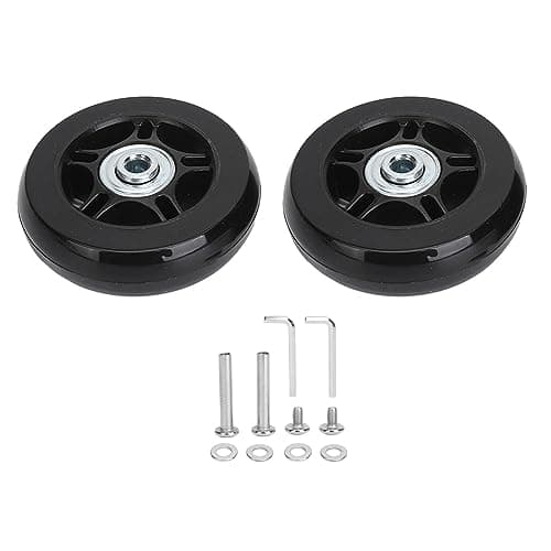2Pcs Luggage Replacement Wheels with Rubber Universal Swivel Casters — view 6