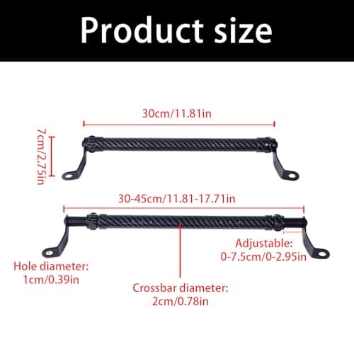Limtula Shockproof ABS Motorcycle Phone Mount, Carbon fiber pattern — view 3