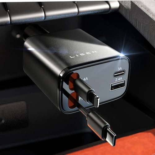 Birthday for Women Men Drivers - LISEN 4 in 1 Car Charger
