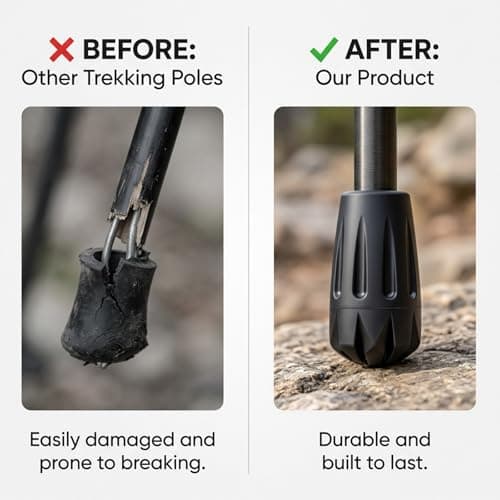 Walking Stick Rubber Ends, 10 Pack Rubber Tips, Durable Replacement Parts — view 4