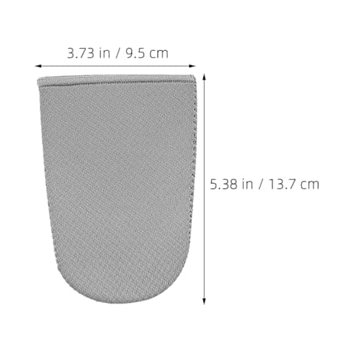 FRCOLOR Neoprene Toe Warmers Half Toe Sleeve Pair Windproof Splashproof Thermal Protection Foot Warmers for Cycling Running Outdoor Winter Activities Size S/m Grey — view 5