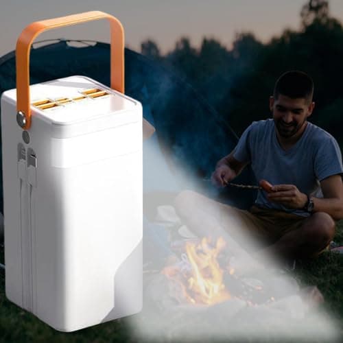 Solar Powered Bank - 50000mAh 120W Portable Charger Fast Charging Powers Bank With Built-in Cables And LED Light, For Phones, Tablets, Laptops, Camping, Hiking, Travel Outdoor — view 4