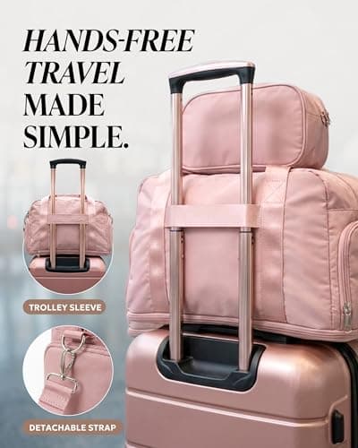 LUGG Jetset 3-Piece Travel Set – 55x35x23 cm Hard Shell Cabin Suitcase, Duffel Bag and Toiletry Bag for Lightweight Airline Hand Luggage and Weekend Travel — view 2