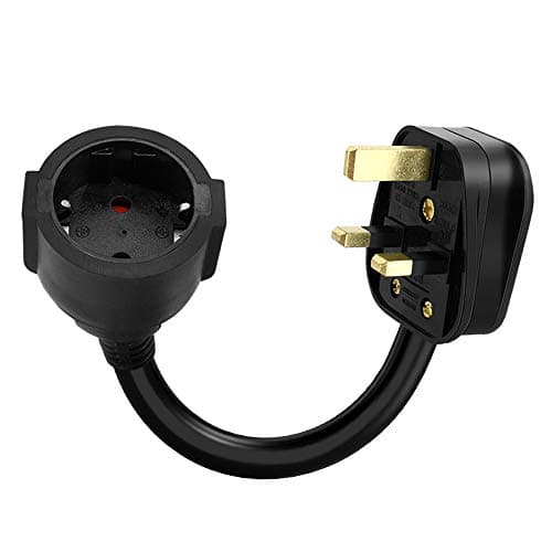 UK Plug to EU Socket Extension Lead 13A 250V BS1363-Certified