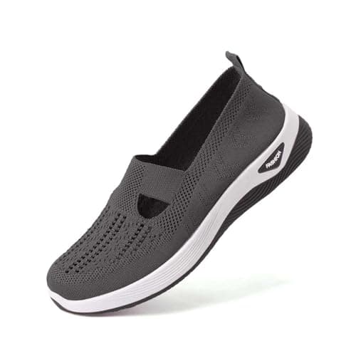 Women Orthopedic Casual Shoes Breathable Soft Sole Orthopedic Walking Shoes Women Orthopedic Walking Sneaker Lightweight Athletic Walking Shoes Lavender — view 3