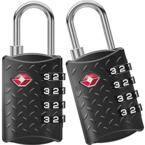 NovLock TSA Padlock for Suitcases, TSA Approved Luggage Locks for Travel