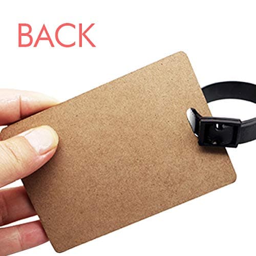 Best Grandpa Ever Quote Heart Suitcase Bag Tag Luggage Card Hanging Scutcheon Label — view 3