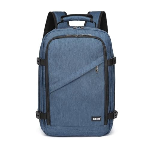 Kono Ryanair Cabin Bags 40x20x25 Underseat Travel Bag Carry On Backpack Hand Luggage Bag Laptop Backpack Cabin Size(20L, Navy)
