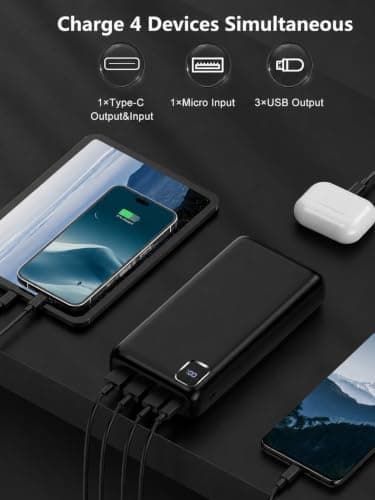 DRMARE 50000mAh Power Bank, 22.5W PD Fast Portable Charger Battery Pack — view 4
