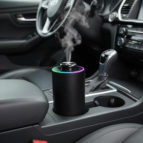 Waterless Diffuser for Essential Oil, 7 Colors LED Light，Aluminum Alloy — view 2
