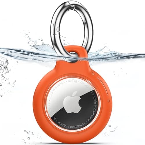 TNSNK for AirTag Holder Keyring, 1 Pack,Orange