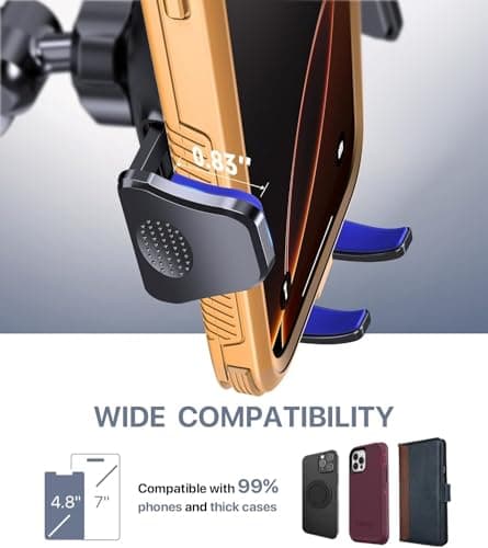NWNK13 Car Phone Holder for Cars Dashboard Windscreen Desk, 3in 1 Mobile Phone Mount Automobile Cradle 360° Rotatable Stand GPS Vehicle Mount for Samsung S26 S26Ultra S26+ S25 S25Ultra S24 S24+ — view 6