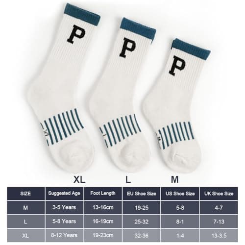 HOTUT Kids Thermal Socks - 5 Pairs Cosy Cushion Crew Socks, Toddlers & Teens Winter Hiking & Boot Socks — view 2