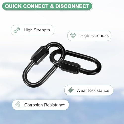 M METERXITY 6-Pack Quick Chain Connector M3.2, Electroplated Iron — view 2