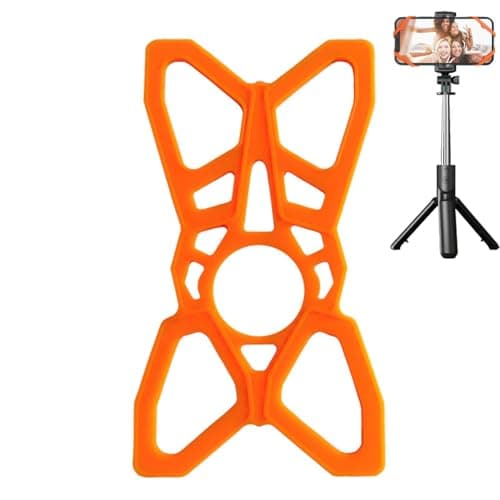 Motorcycle Phone Tether - Elastic Silicone Security Strap, Universal Bike Cell Phone Holder Band, Anti-Slip Web Grip, Black Cradle Mount Lanyard | Replacement Fall Prevention For Smartphone Bra — view 6