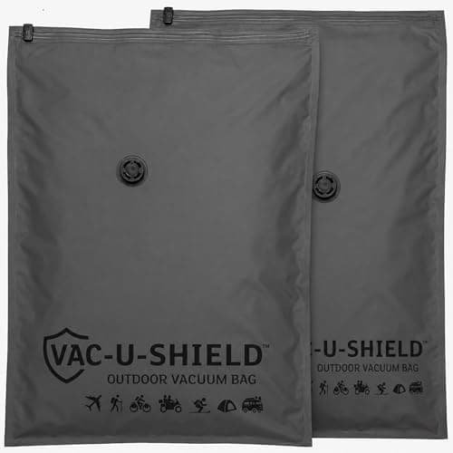 Vac-U-Shield Outdoor Compression Bags, 2 Pack, Grey 86x60 cm, Anti-Scratch — view 3