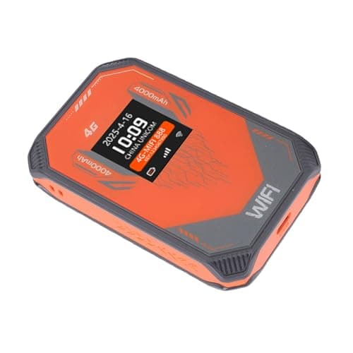 Jiawu Compact 4G Portable WiFi Router with LCD Screen and Anti Theft Security for Camping Travel Supporting 8 Simultaneous Connections — view 5