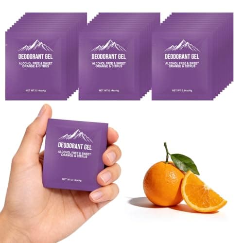 0.14oz Bulk Deodorant Gel Individually Wrapped,Travel Size Deodorant Mini