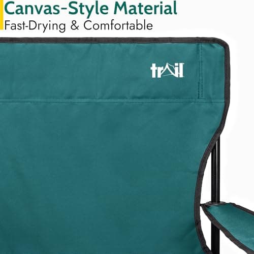 Trail Folding Camping Chair with Cup Holder, Teal — view 5