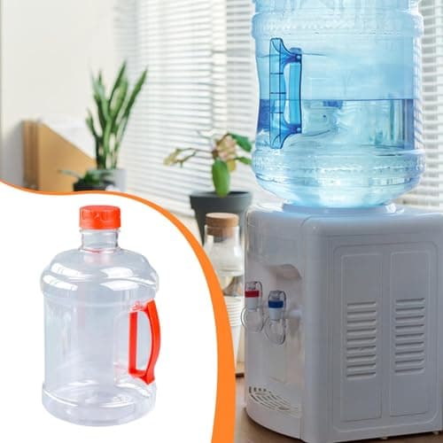 FashionCha Thickened Water Dispenser Bottle 3l Empty Water Bottle Container Large Jumbo Water Container BPA Free Water Cooler Dispenser Refill Water Bucket for Home Office Outdoor Travel, Red — view 4