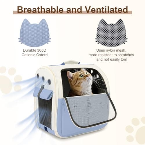 YooxArmor Cat Carrier Backpack for Cats Small Dogs Up to 17 lbs — view 4