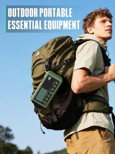 ROCAM Wind Up Radio with FM/SW, Portable Solar Powered Radio — view 6