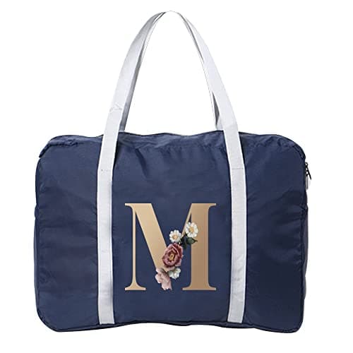 Cabin Bag 45x36x20 for Underseat Travel Bag Holdall Bag Carry on Hand Luggage Weekend Bag Packable Travel Duffel Bag,Sports Fitness Luggage (Gold M)