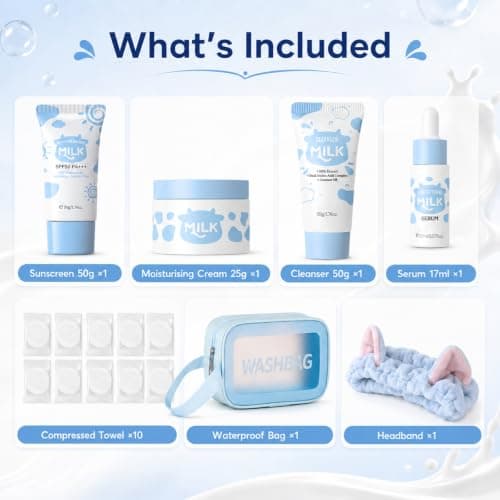 16PCS Milk Skincare Set, Gifts For Women, Daily Care Travel Essentials — view 2