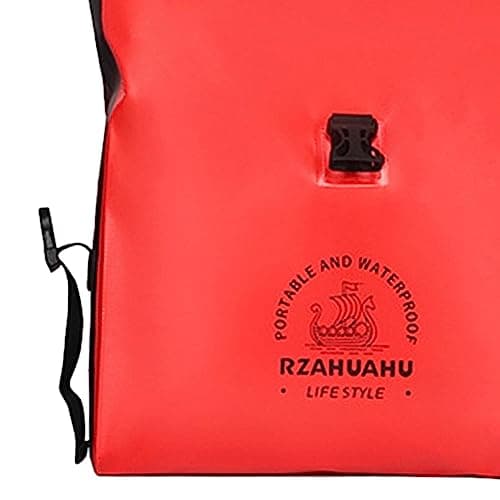 KQFCAZRE Bag, Panniers, Handlebar Bag, Adjustable, Waterproof, Universal, 9 L, Tool Bag, Panniers, Motorcycle Saddlebags, Simple, Red — view 2