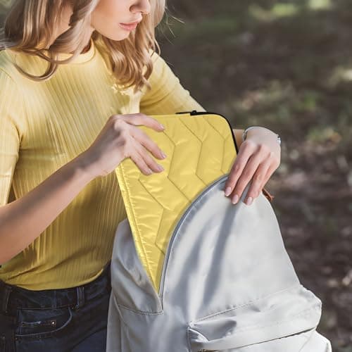 Lemon Yellow Laptop Sleeve Case 13.3 Inch Laptop Cover Bag Lightweight Computer Protectors for Work Travel — view 6