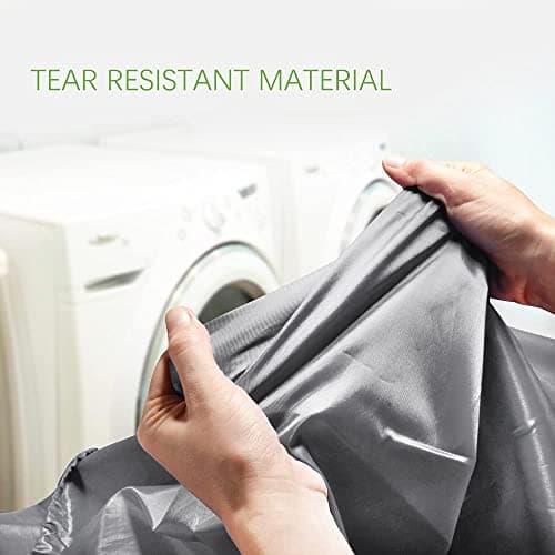 OTraki 2 Large Laundry Bags 50x60 cm Foldable Drawstring Gray Bin — view 4