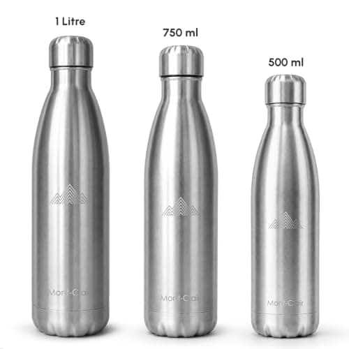 Insulated Stainless Steel Water Bottle 1 L Leakproof BPA Free — view 4