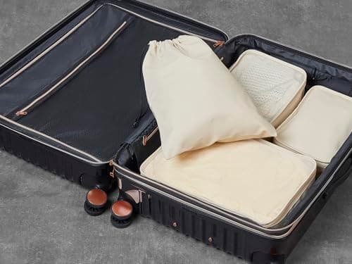 Rock 4 Piece Packing Cubes Set - Beige — view 3