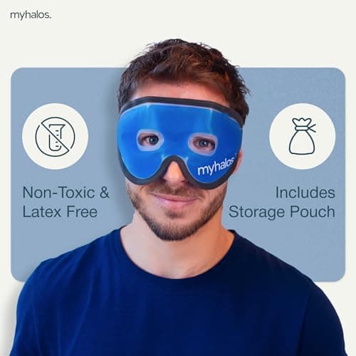 MyHalos Cooling Gel Eye Mask, Reduces Puffiness & Dark Circles, Reusable — view 5