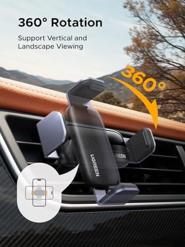 UGREEN Air Vent Car Phone Holder Mobile Phone Car Mount Clip Cradle Stand — view 3