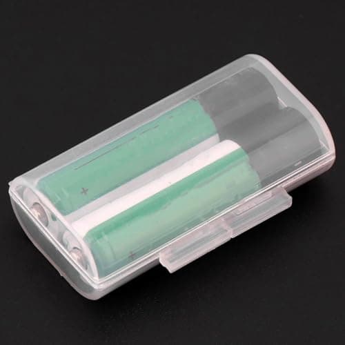 jojofuny Aaa Battery Case and Holder 2-slot Hard Plastic Storage Box for Portable Battery Organization and Protection — view 2