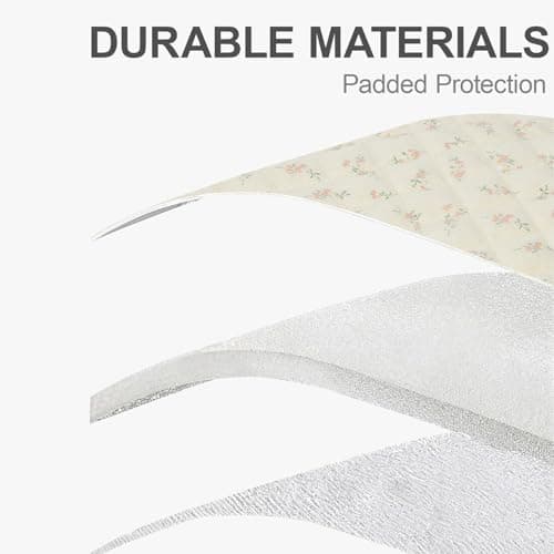 Puffy Laptop Sleeve 13 Inch Cute Floral Laptop Case Soft Quilted Computer Sleeve Protective Cover for MacBook, iPad, Notebook, Chromebook — view 3