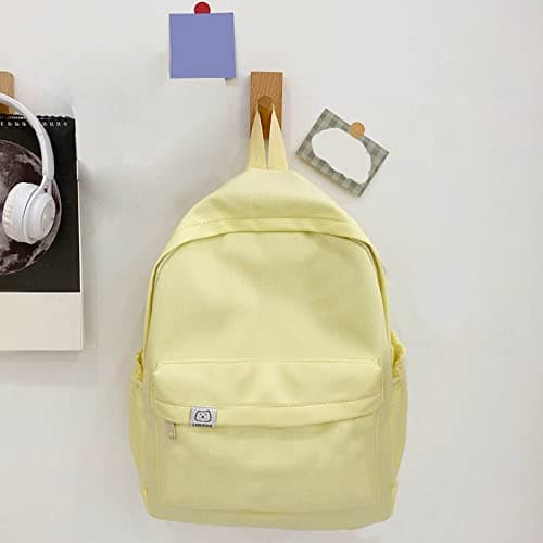 Generisch 2026 Backpack Men Women Adult Fashion Plain Nylon Chain Adjustable Buckle Student Backpack, yellow, standard size, Sling Backpacks — view 2