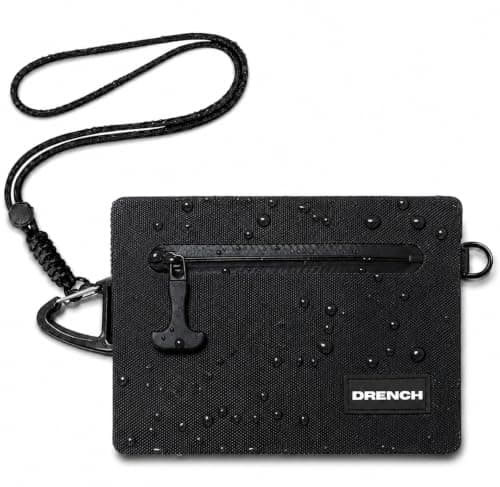 Drench Waterproof Wallet for Beach & Water Adventures, Black