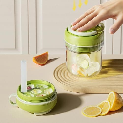 Ice Maker Bottle 2 in 1 Leakproof Quick Release Flask Mold with Straw — view 6