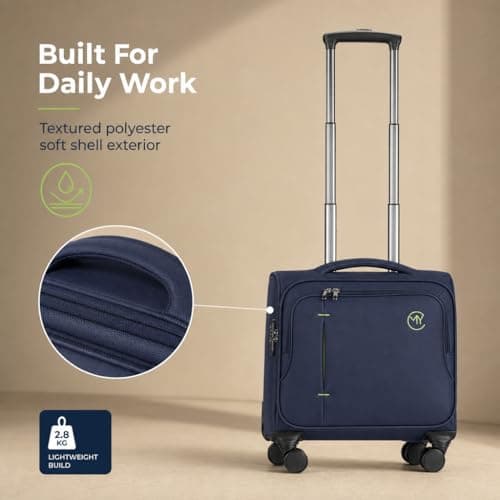 RMW Business Laptop Bag 15.6" Water Resistant Pilot Briefcase Durable — view 5