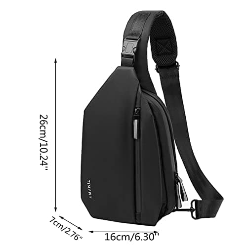 Magnetic Closure Pockets Large Casual Genuine Multifunctional Cowhide Leather Vest Motorcycle Biker Leather Bag Paper Carry Bags, black, standard size, duffel backpacks — view 6
