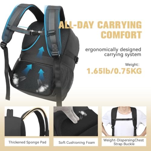 Lossga for Easyjet Cabin Bags Flight Bag with USB Charging Port, Dark Gray, 30L US, Travel — view 6