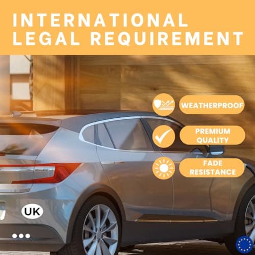 Lunero European Driving Kit 2025 – Eurolites Headlamp Beam Deflectors & Magnetic UK Stickers For Car Europe | UK Sticker for Car | Headlight Deflectors for Europe | France Driving Kit 2025 — view 4