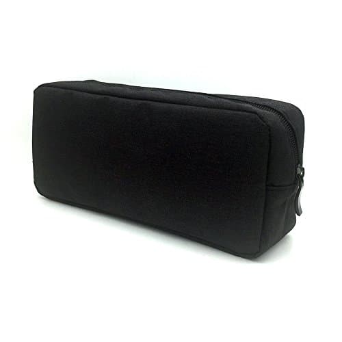 ERCENTURY Universal Electronics/Accessories Soft Carrying Case Bag, Durable & Light-Weight,Suitable for Out-Going, Business, Travel and Cosmetics Kit (Black-Big) — view 3
