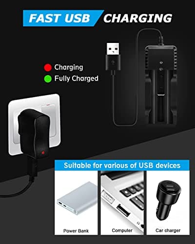 LED Torch Rechargeable Torch Super Bright 2000L Battery Powered Flashlight — view 5