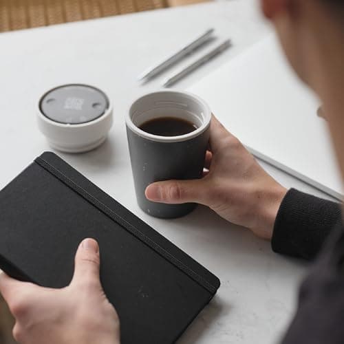 Circular & Co Pre 2026 (Previous Generation) Reusable Coffee Cup - 12oz/340ml - 100% Leakproof & Lockable - Push Top, One Hand Open, 360 Drinking - Recyclable - BPA Free - Dishwasher Safe — view 6